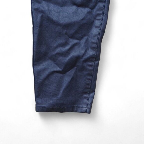 LC Lauren Conrad Mid Rise Coated Denim Jeggings Peacoat Navy Women's 16 - Picture 10 of 12